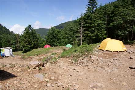 赤岳鉱泉テント場
