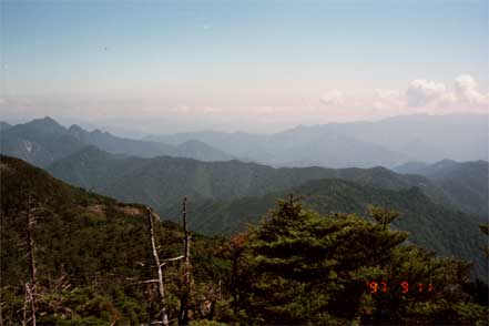 八経ガ岳から