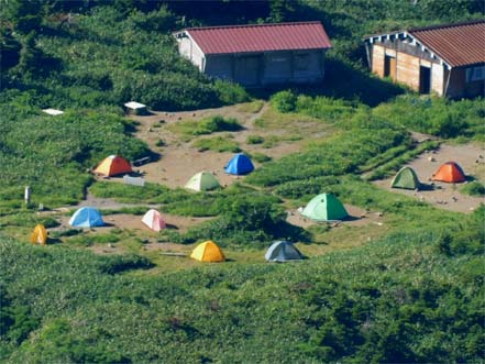 キャンプ場（俯瞰）