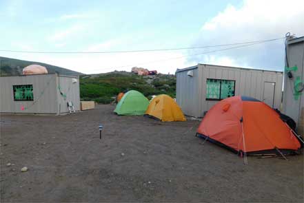 白雲岳避難小屋キャンプ場