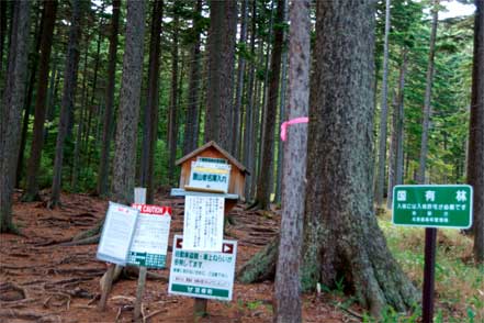 雌阿寒岳登山口