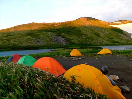 ヒサゴ沼避難小屋テント場