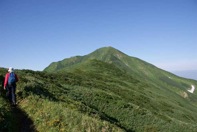 正面に大日岳