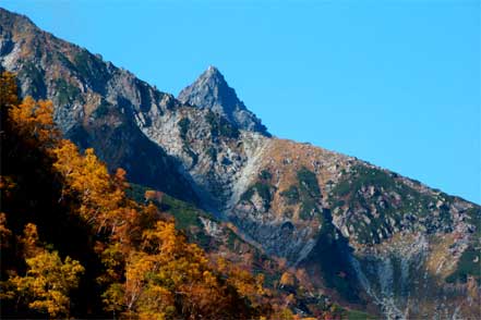 槍ヶ岳の穂先