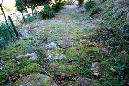 馬越峠道登り口