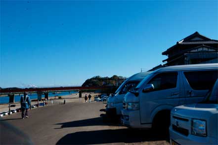 河川敷駐車場