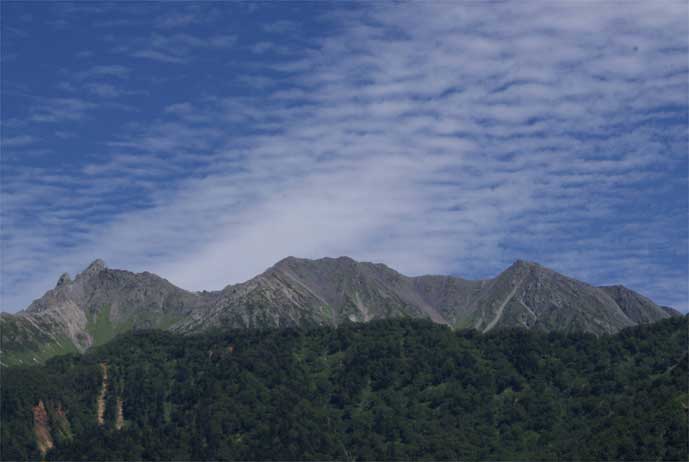 槍ヶ岳と穂高岳