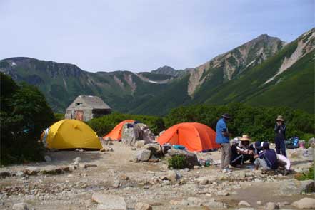 三俣蓮華岳キャンプ場