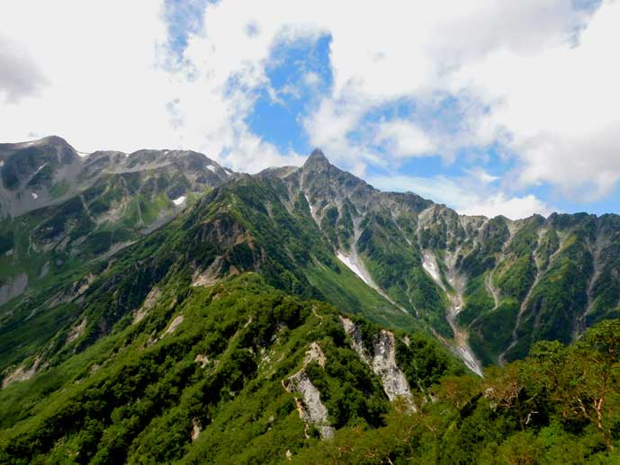 槍ヶ岳方向