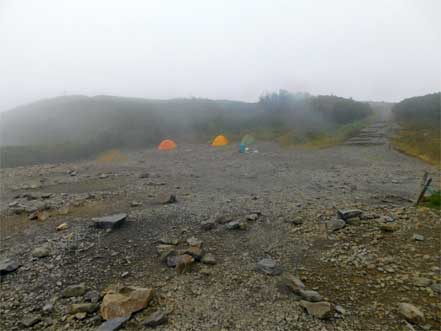 蝶ヶ岳キャンプ場