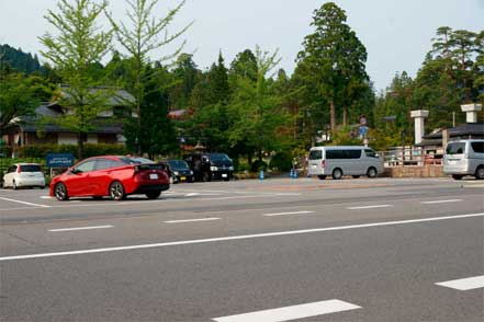 高野山・金剛峯寺駐車場