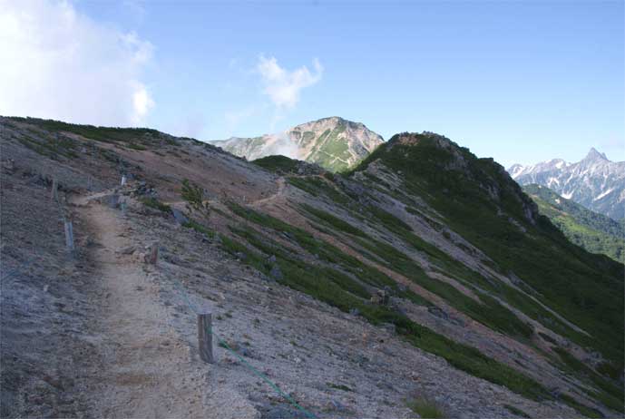 平坦な縦走路