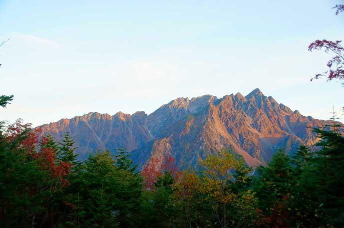 展望台から穂高岳