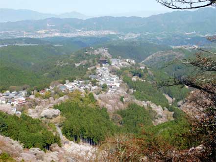 金峯山寺方向